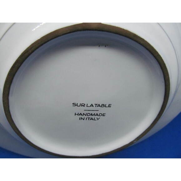 Sur La Table Set Of 2 White 9 3/4"W X 1 3/4H  Rimmed Soup Bowls VGC - Picture 5 of 6